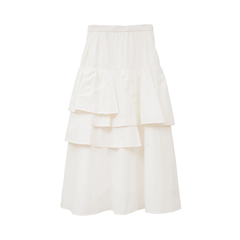 MANOF マノフ “ASYMMETRY TIERED SKIRT” アシンメトリーティアード