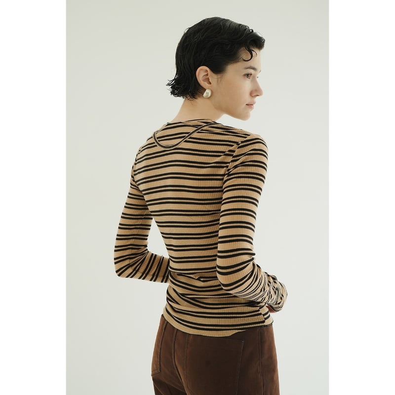 CLANE クラネ “LAYERED SHOULDER CUT TOPS” レイヤードショルダ