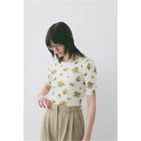 CLANE クラネ ”BACK OPEN FLOWER TOPS” バックオープンフラワートップス
