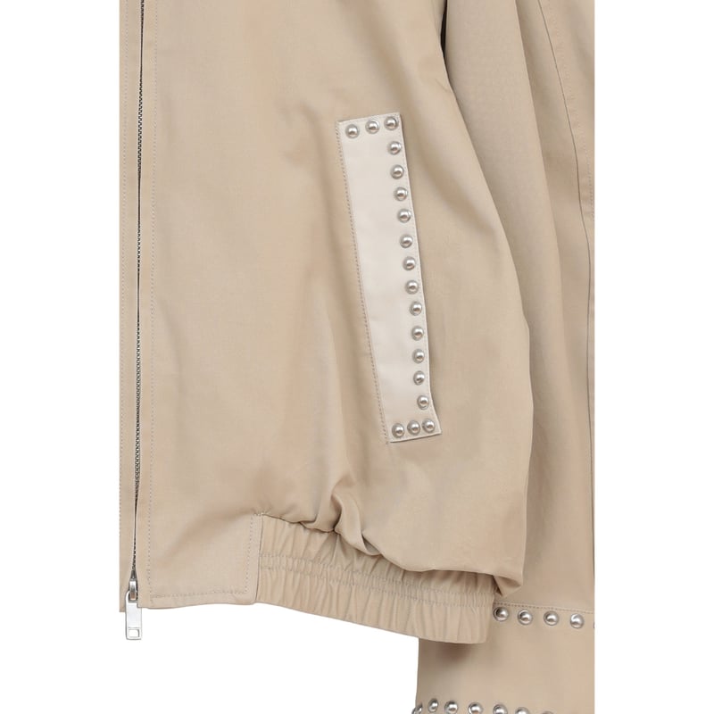 W COLOR STUDDED DRIZZLER JACKET ベージュ W COLOR STUDDED DRIZZLER JACKET｜OUTER(アウター)｜CLANE OFFICIAL