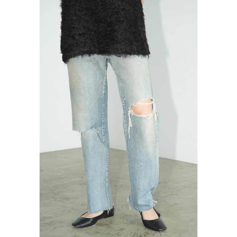 クラネ デニムクラネ CLANE DENIM CAPRI PANTS （BLUE