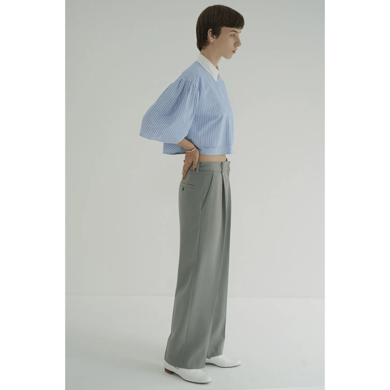 CLANE クラネ “2WAY TUCK STRAIGHT PANTS” 2ウェイタックストレ