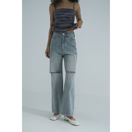 CLANE / クラネ ： 【レディース】CENTER PRESS SLIM FLARE PANTS / 全 