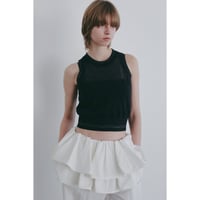 MANOF マノフ “SHEER SLEEVELESS KNIT” シアースリーブレスニット