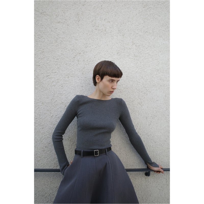 CLANE クラネ “SHOULDER PADS KNIT TOPS” ショルダーパッドニット