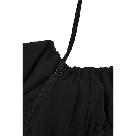 CLANE クラネ “W FACE TOPSTITCHED FRILL TOPS” ダブルフェイストップスティッチフリルトップス