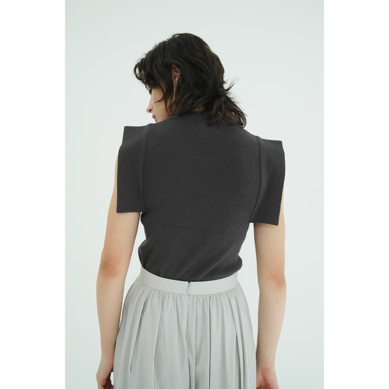 CLANE クラネ “SQUARE SLEEVE KNIT TOPS” スクエアスリーブニット