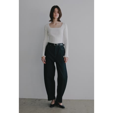 MANOF マノフ “SQUARE RIB KNIT TOPS” スクエアリブニットトップス