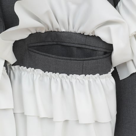 CLANE クラネ “FRILLED TAILORED JACKET” フリルテイラードジャケット