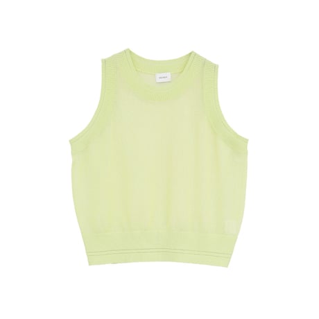 MANOF マノフ “SHEER SLEEVELESS KNIT” シアースリーブレスニット