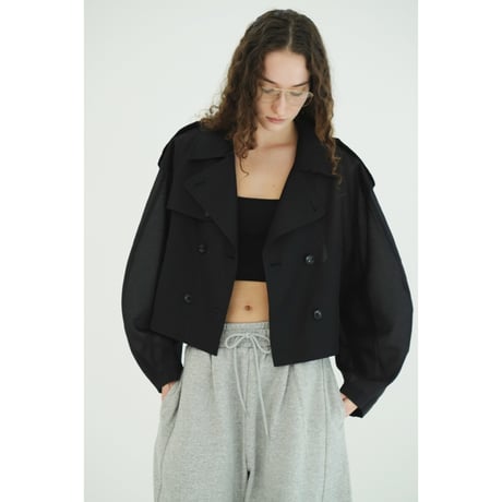 CLANE クラネ “SHEER SHORT TRENCH JACKET” シアーショートトレンチジャケット