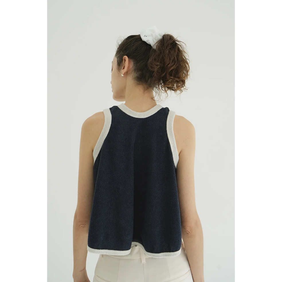CLANE クラネ “PILE FLARE TANK TOPS” パイルフレアタンク