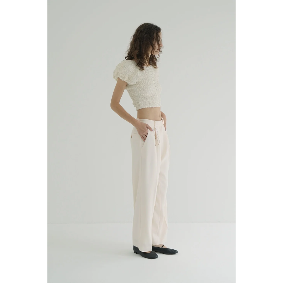 クラネ　clane シャーリングパフトップス　SHIRRING PUFFTOPS CLANE クラネ “SHIRRING PUFF TOPS” シャーリングパフトップス