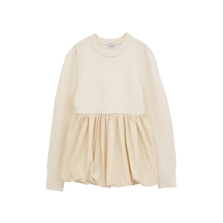 CLANE クラネ “DOCKING POWERSHOULDER KNIT TOPS” ドッキングパワーショルダーニットトップス