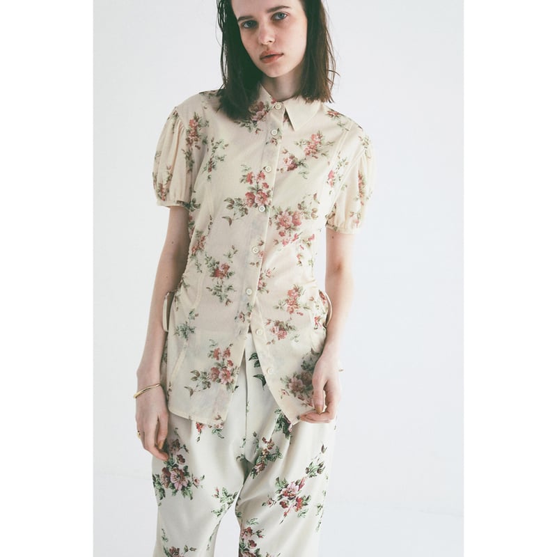 CLANE クラネ ”FLOWER SIDE HOLE SHIRTS” フラワーサイドホールシ