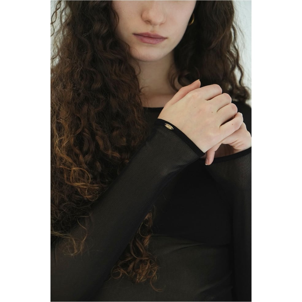 CLANE クラネ “SHEER TULLE TOPS” シアーチュールトップス | t / wo