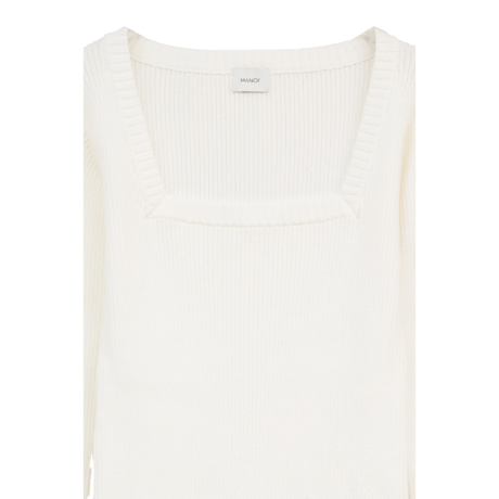 MANOF マノフ “SQUARE RIB KNIT TOPS” スクエアリブニットトップス