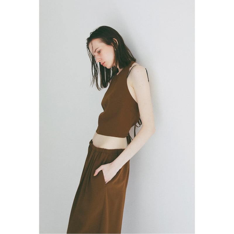 CLANE クラネ “ BACK RIBBON HALTER BUSTIER” バックリボンホ