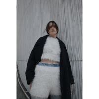 CLANE クラネ “SHAGGY AMERICAN SLEEVE KNIT TOPS” シャギーアメリカンスリーブニットトップス