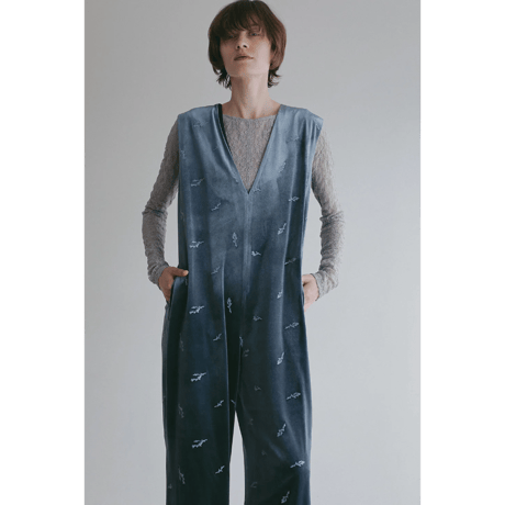 MANOF マノフ “VELOR EMBROIDERY ALL IN ONE” ベロアエンブロイダリーオールインワン