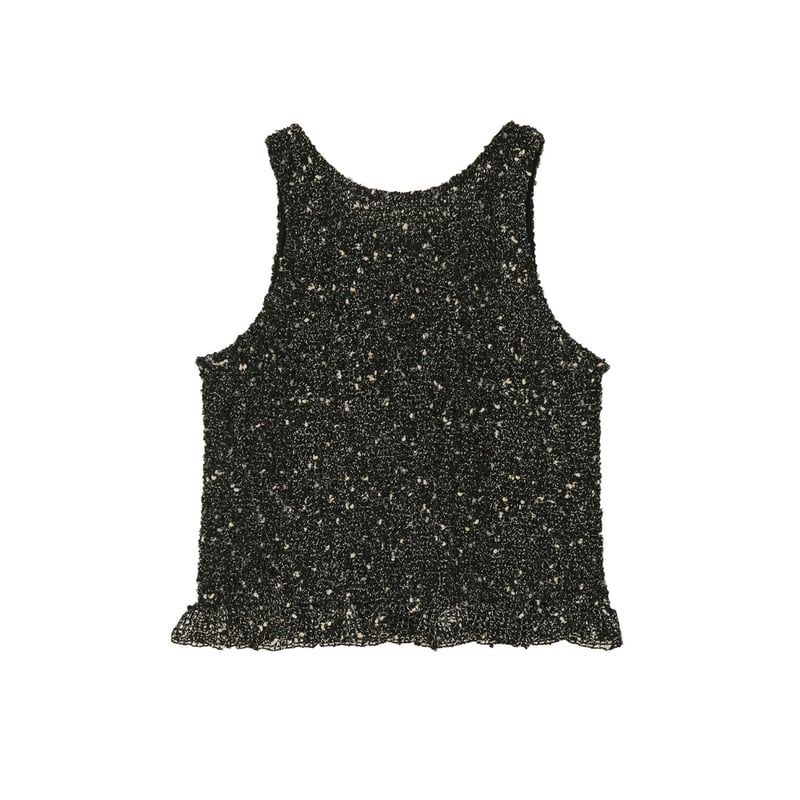 CLANEクラネMIX MESH GATHER SHIRT/ BLK(サイズ2) 【公式通販】