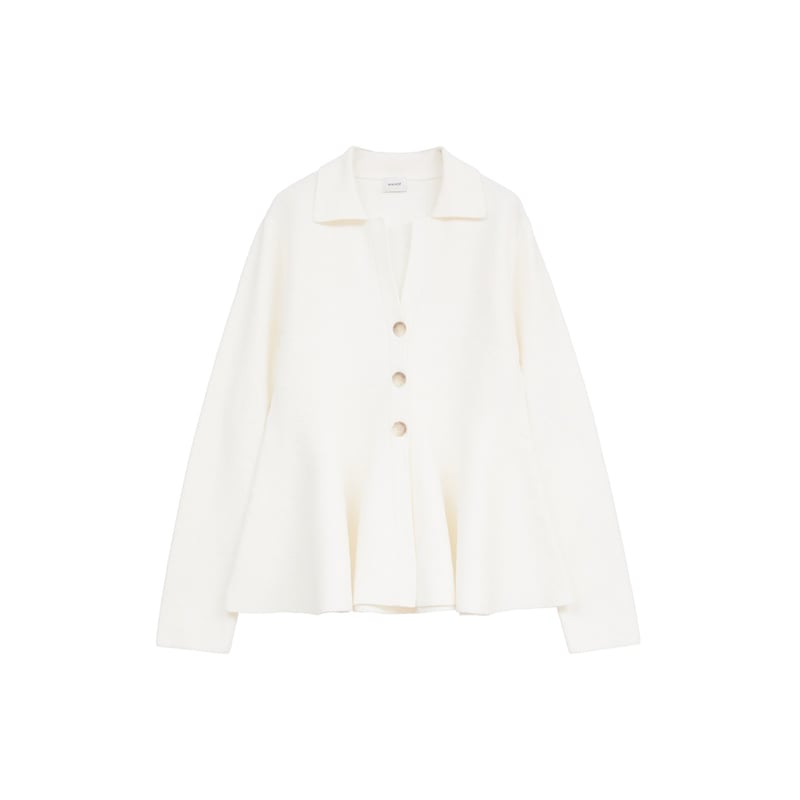 MANOF マノフ “VOLUME PEPLUM KNIT CARDIGAN” ボリュームペプ