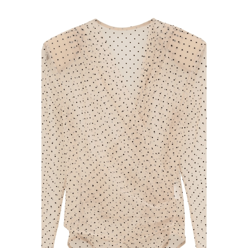 CLANE クラネ “SHEER DRAPE BODYSUITS” シアードレープボディスーツ