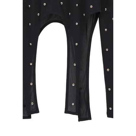 CLANE クラネ “STUDDED BIJOU SHEER TOPS” スタッズビジューシアートップス