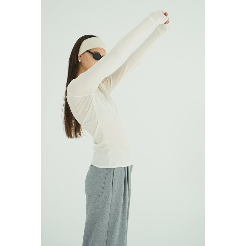 CLANE クラネ “LAYERED SHOULDER CUT TOPS” レイヤードショルダ