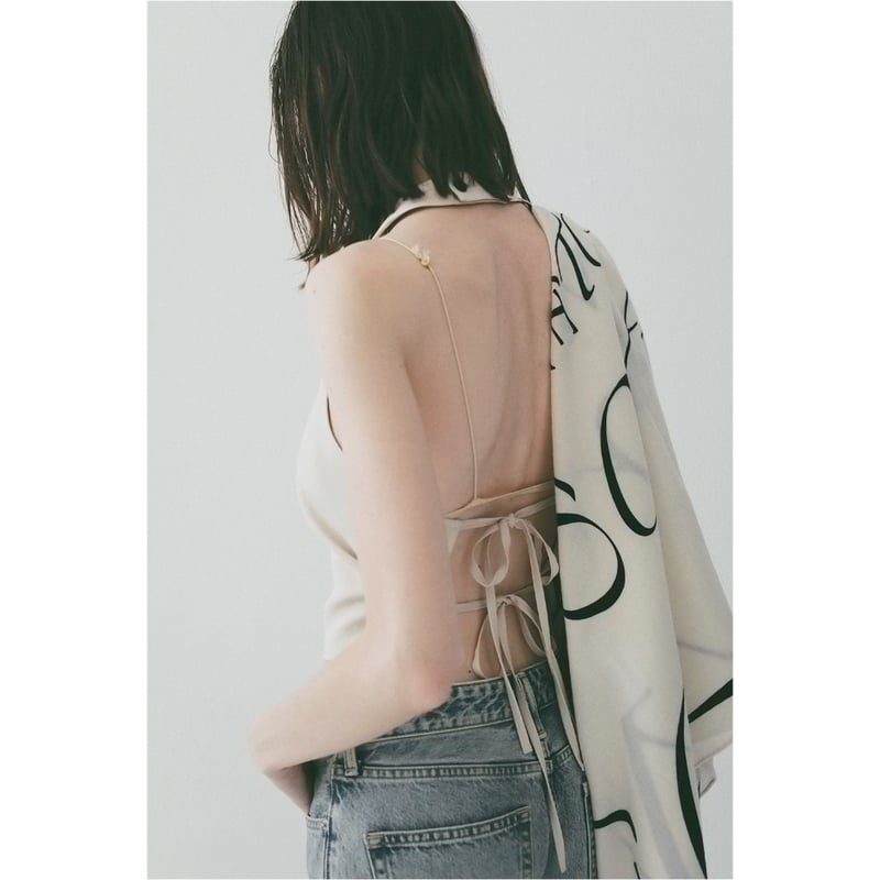 CLANE クラネ “ BACK RIBBON HALTER BUSTIER” バックリボンホ