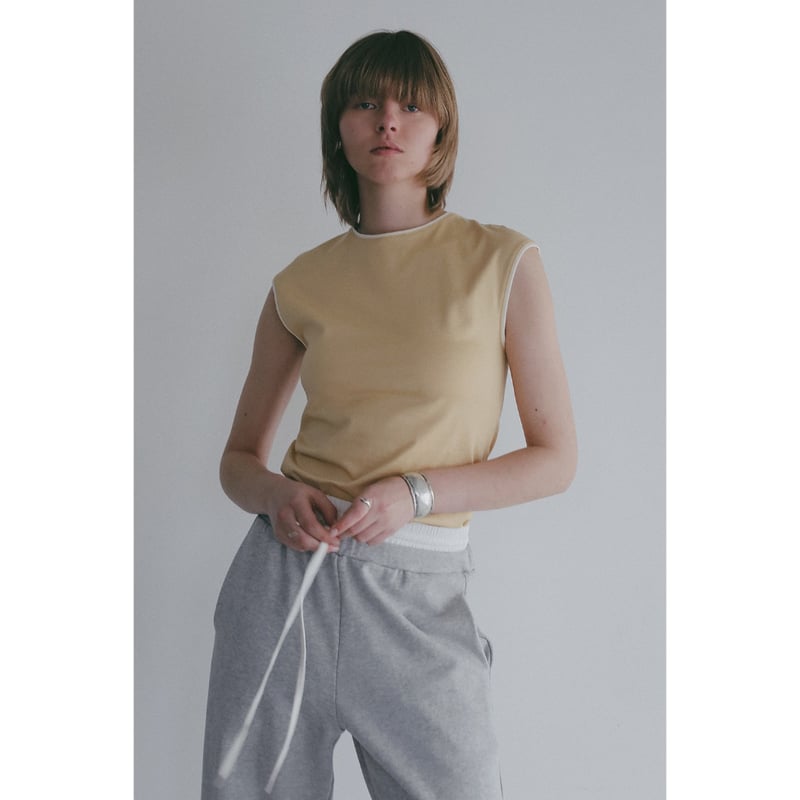 MANOF マノフ “BICOLOR CUT TOPS” バイカラーカットトップス | t / wo