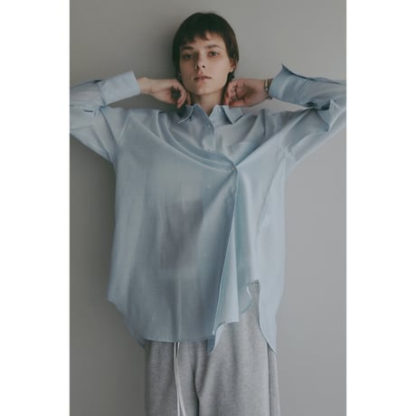 MANOF マノフ “SHEER 2WAY OVER SHIRT” シアーツーウェイオーバーシャツ