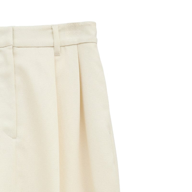 CLANE クラネ “FRONT SLIT TUCK SKIRT” フロントスリットタックスカ