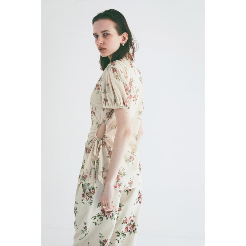 CLANE クラネ ”FLOWER SIDE HOLE SHIRTS” フラワーサイドホールシ