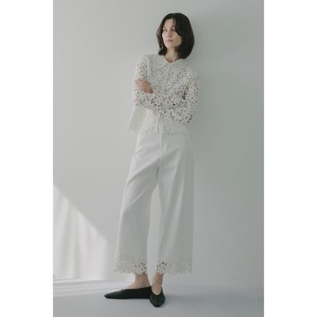 MANOF マノフ “COTTON LACE SHORT SHIRT” コットンレースショートシャツ