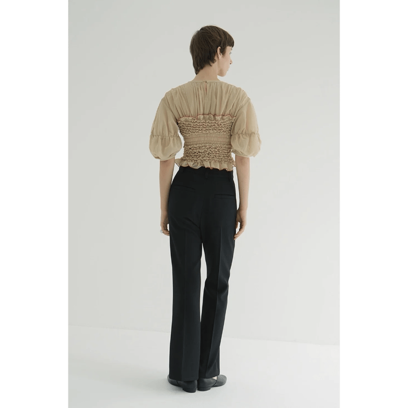 トップス CLANE COLOR STITCHED SHIRRING TOPS CLANE COLOR STITCHED SHIRRING TOPS | FLICKA ASHIYA