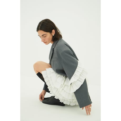 CLANE クラネ “FRILLED TAILORED JACKET” フリルテイラードジャケット