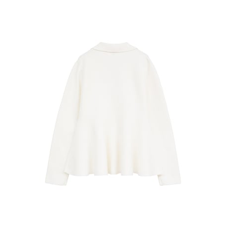 MANOF マノフ “VOLUME PEPLUM KNIT CARDIGAN” ボリュームペプラムニットカーディガン