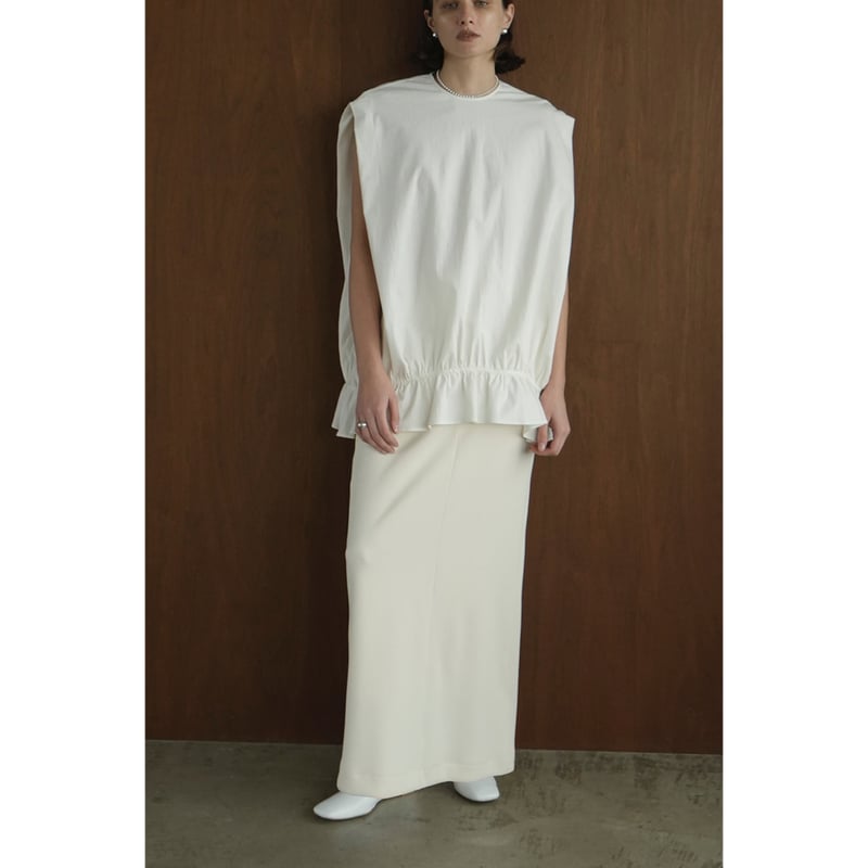 CLANE クラネ “RIB STRIPE STRAIGHT SKIRT” リブストライプスト