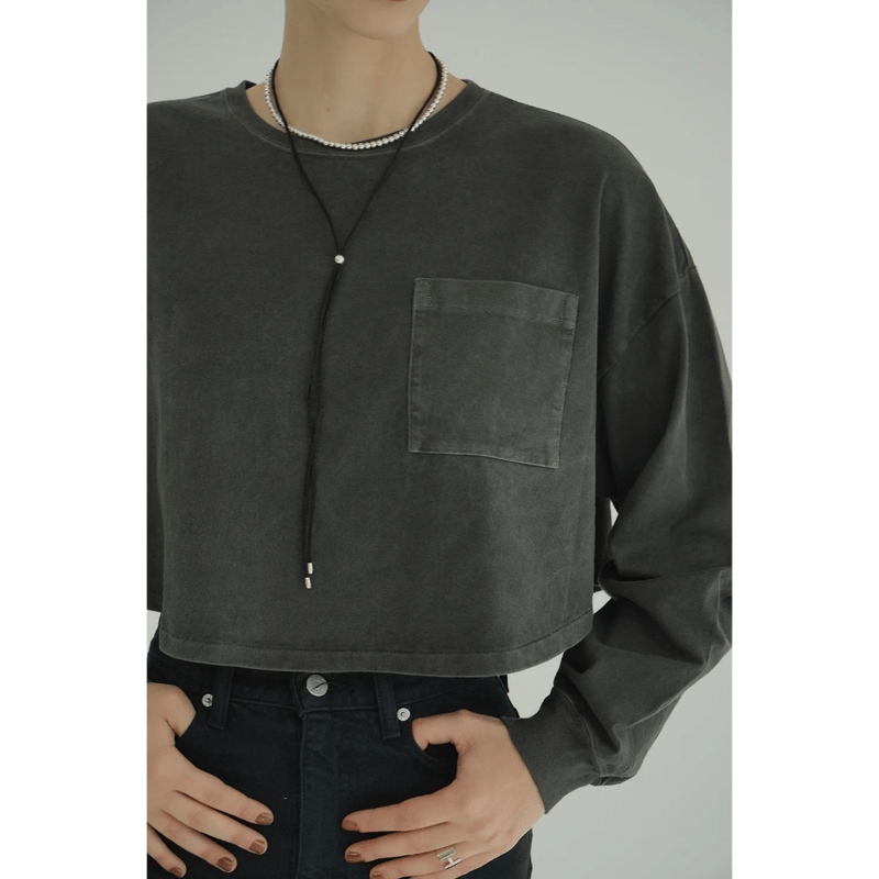 CLANE クラネ　ショートトップス　PIGMENT SHORT TOPS CLANE クラネ “PIGMENT SHORT TOPS” ピグメントショートトップス
