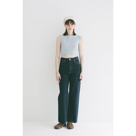 CLANE クラネ “BOAT NECK SHORT KNIT TANK TOPS” ボートネックショートニットタンクトップス