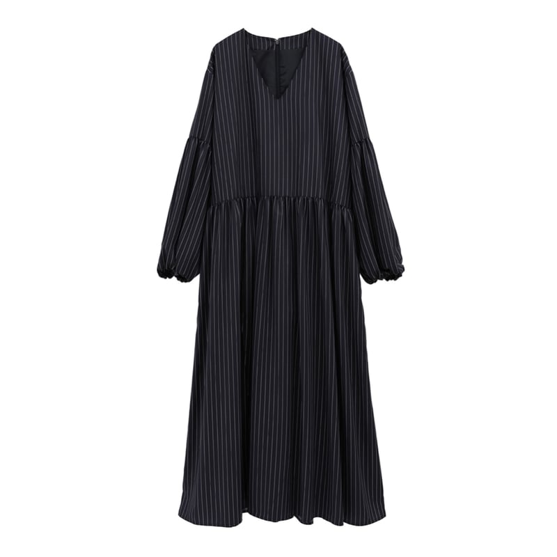 MANOF マノフ “PINSTRIPE GATHER ONE PIECE” ピンストライプギ