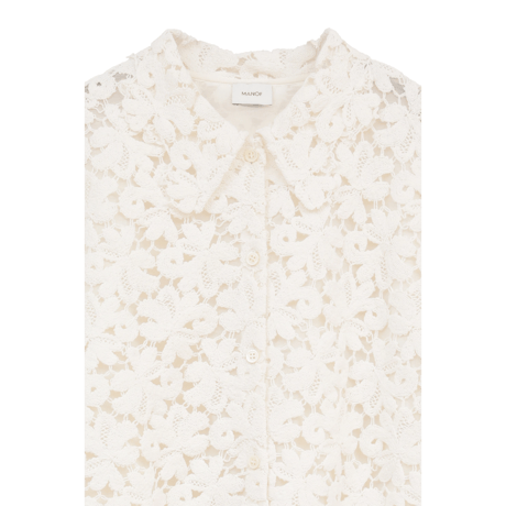 MANOF マノフ “COTTON LACE SHORT SHIRT” コットンレースショートシャツ