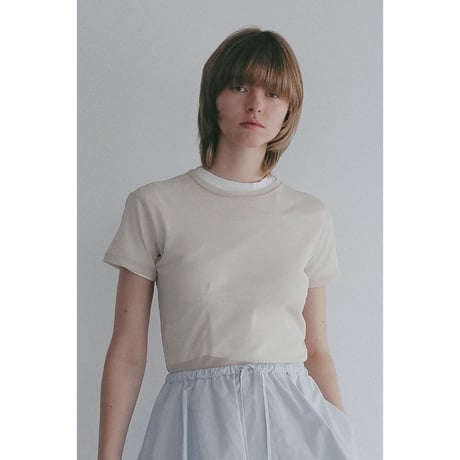 MANOF マノフ “BASIC TULLE T-SHIRT” ベーシックチュールTシャツ