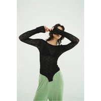 CLANE クラネ “BACK OPEN LACE BODYSUIT” バックオープンレースボディスーツ