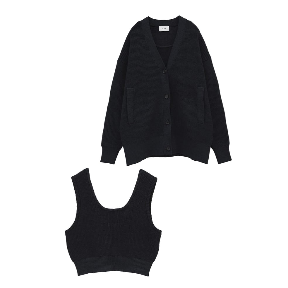 CLANE クラネ “BUSTIER SET KNIT CARDIGAN” ビスチェセットニッ...