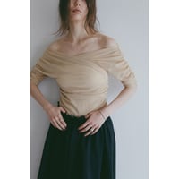 MANOF マノフ “CACHECOEUR TULLE TOPS” カシュクールチュールトップス