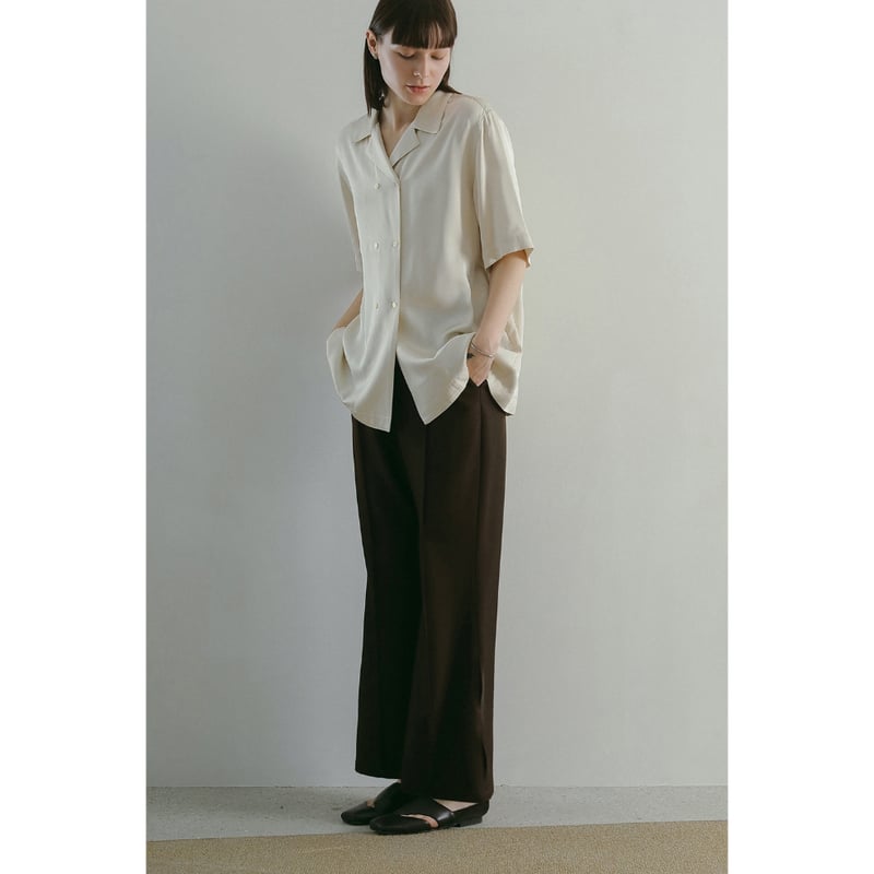 MANOF マノフ “SATIN OVER SHIRT” サテンオーバーシャツ | t / wo