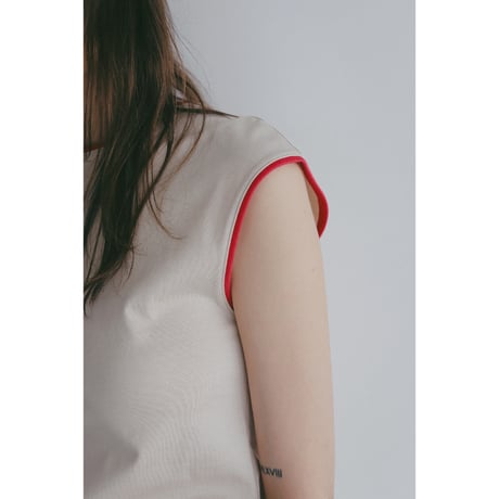 MANOF マノフ “BICOLOR CUT TOPS” バイカラーカットトップス