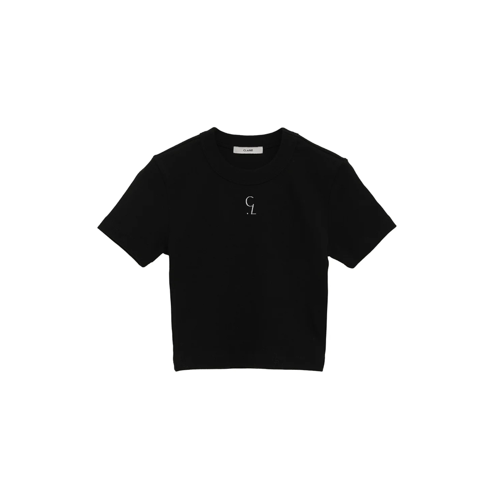 CLANE クラネ “LOGO CROPPED TIGHT TEE” ロゴクロップドタイト
